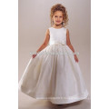 Robe de balle pleine longueur robe de fille de fleur ou robe de fleur d&#39;organza belle et de haute qualité ou robe en tulle en stratifié en tulle